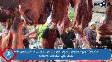 «تحديث دوري» أسعار اللحوم بكفر الشيخ الخميس 14أغسطس 2025 تعرف على التفاصيل المهمة